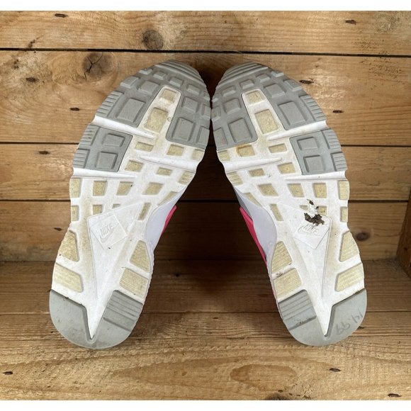 NIKE Huarache Run GS 654280-006 Athletic Shoes Grey/Pink Size 6Y Womens 7.5 - Picture 7 of 8